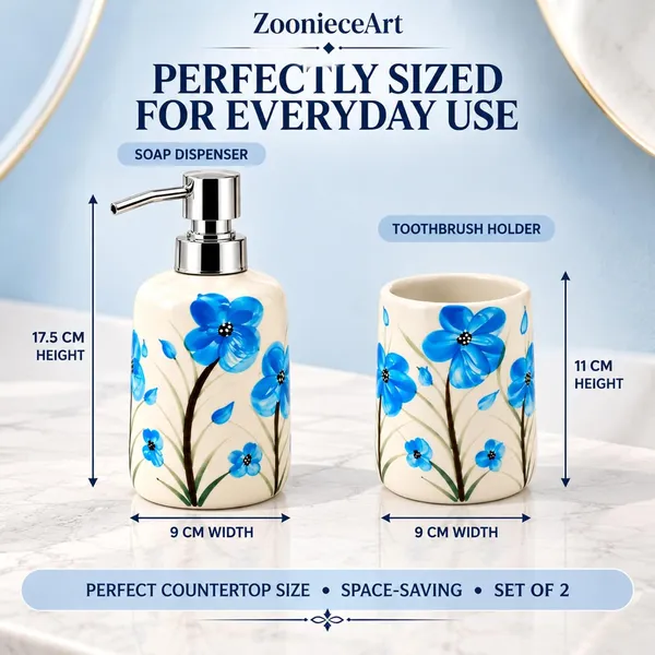 Multicolor_Ceramic_Glossy_Glazed_Finish_Soap_Dispenser_With_Pump_&_Toothbrush_Holder_For_Bathroom