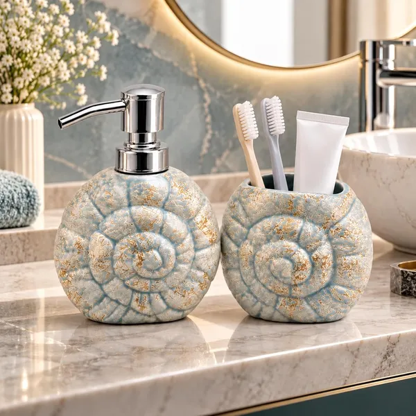Multicolor_Ceramic_Glossy_Glazed_Finish_Soap_Dispenser_With_Pump_&_Toothbrush_Holder_For_Bathroom