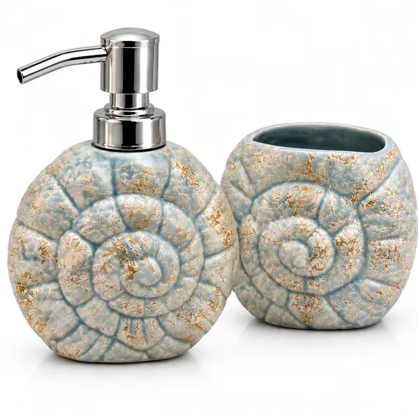 Multicolor_Ceramic_Glossy_Glazed_Finish_Soap_Dispenser_With_Pump_&_Toothbrush_Holder_For_Bathroom
