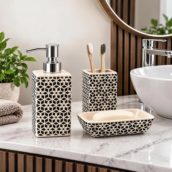 Multicolor_Ceramic_Glossy_Glazed_Finish_Soap_Dispenser_&_Toothbrush_Holder_&_Soap_Dish_For_Bathroom