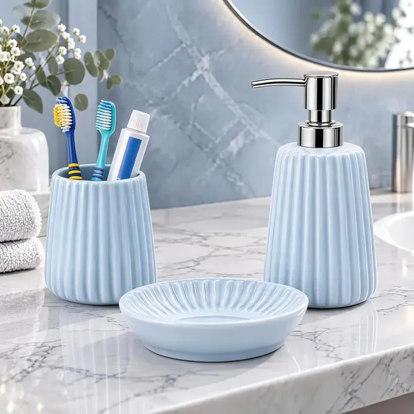 Blue_Ceramic_Glossy_Glazed_Finish_Soap_Dispenser_&_Toothbrush_Holder_&_Soap_Dish_For_Bathroom