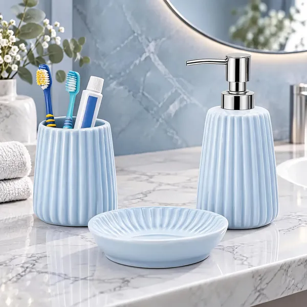 Blue_Ceramic_Glossy_Glazed_Finish_Soap_Dispenser_&_Toothbrush_Holder_&_Soap_Dish_For_Bathroom