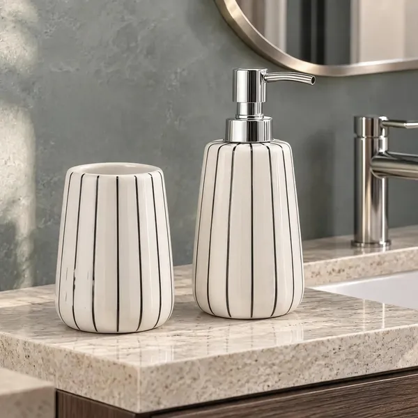 Multicolor_Ceramic_Glossy_Glazed_Finish_Soap_Dispenser_With_Pump_&_Toothbrush_Holder_For_Bathroom