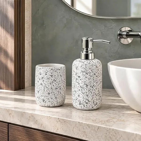 Multicolor_Ceramic_Glossy_Glazed_Finish_Soap_Dispenser_With_Pump_&_Toothbrush_Holder_For_Bathroom