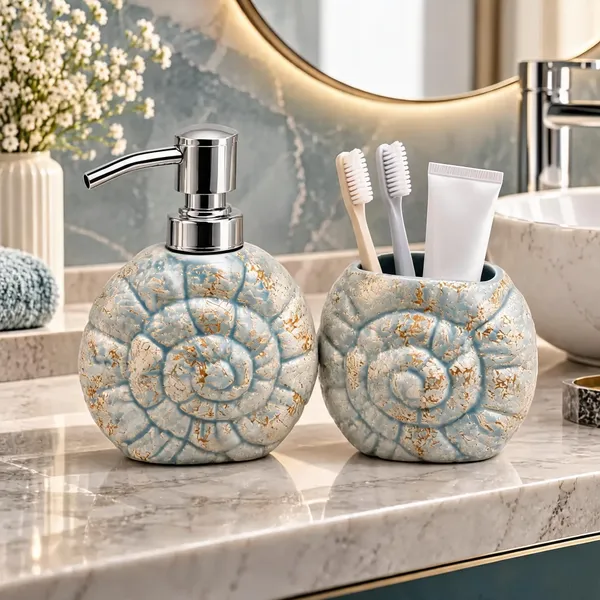 Multicolor_Ceramic_Glossy_Glazed_Finish_Soap_Dispenser_With_Pump_&_Toothbrush_Holder_For_Bathroom
