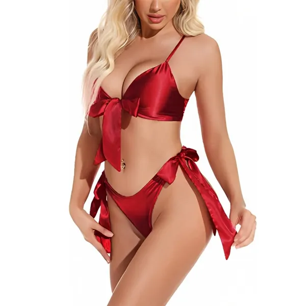 Red_Satin_Bow_Detail_Bikini_Set_for_Women