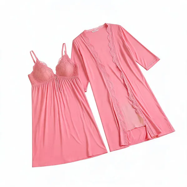 Pink_Malai_Free_Size_Nightwear_Set_For_Women