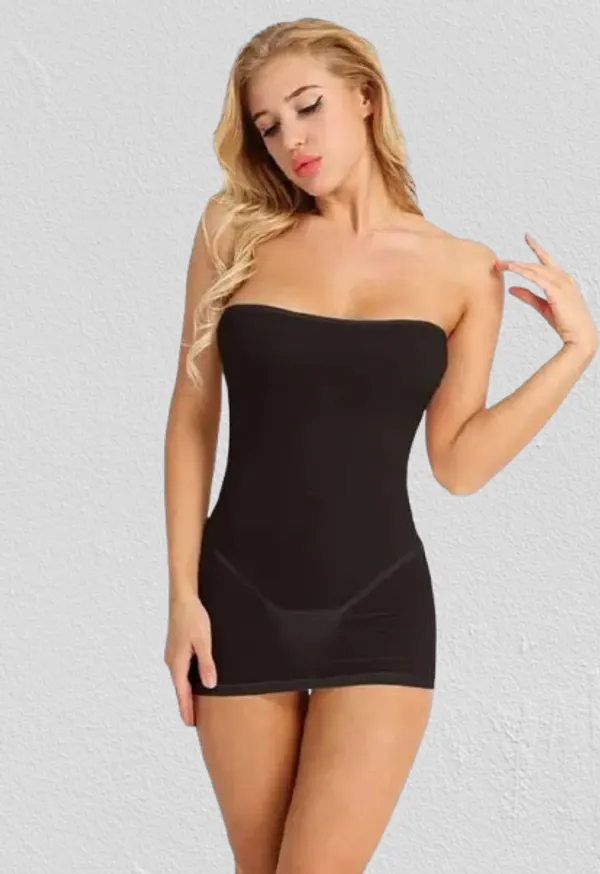 Black_Strapless_Shapewear_Slip_For_Women
