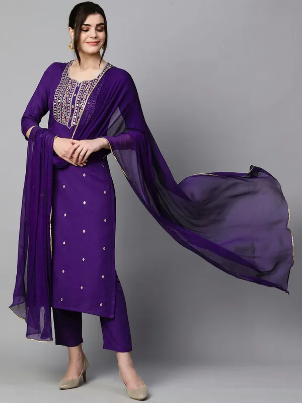 Purple_Straight_Kurta_Set_for_Women
