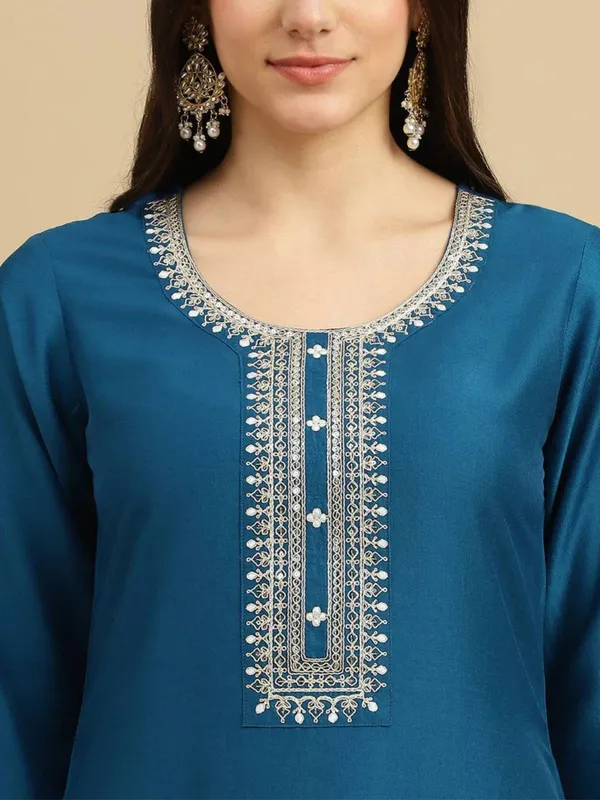 Blue_Straight_Kurta_Set_for_Women