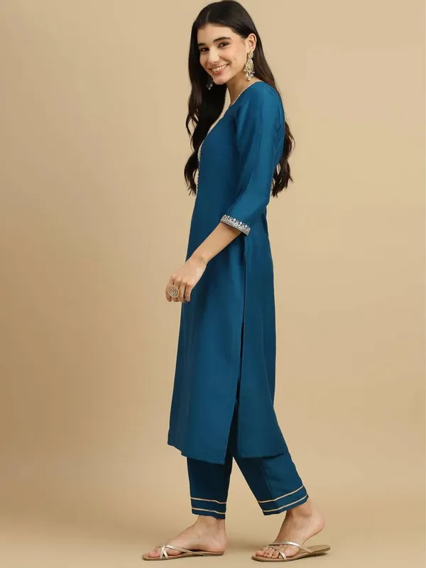 Blue_Straight_Kurta_Set_for_Women