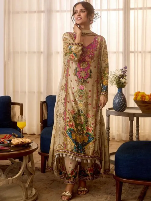 Beige_Printed_Straight_Kurta_Set_for_Women