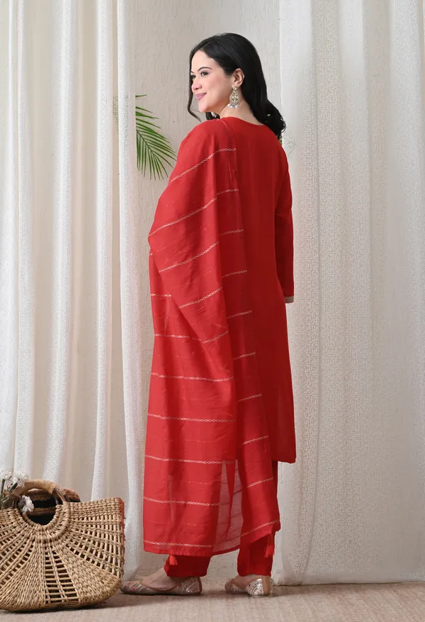 Red_Embroidered_Kurta_Set_for_Women
