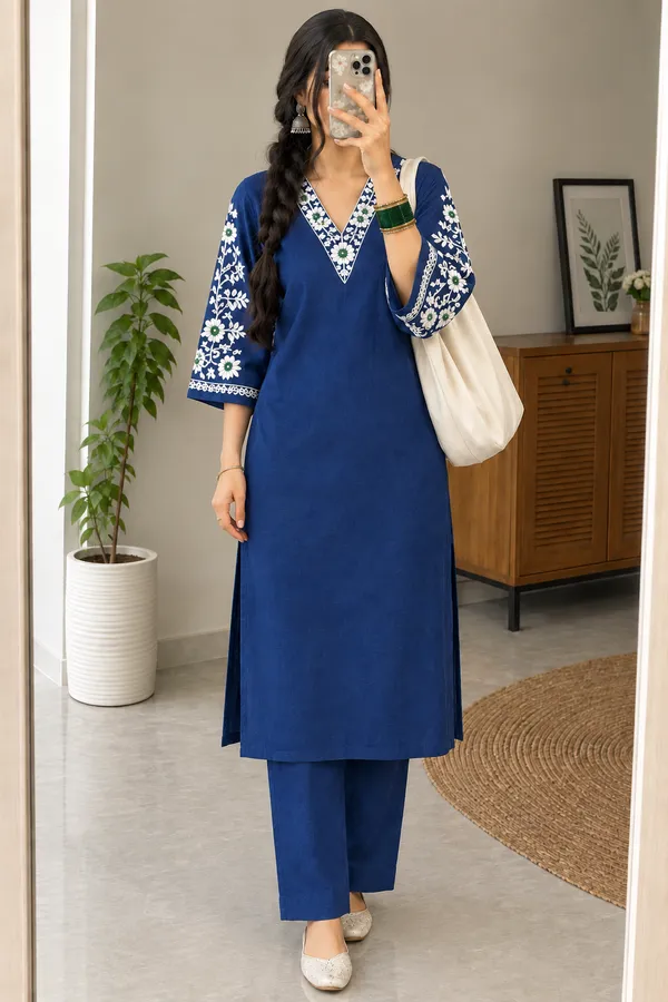 Blue_Straight_Kurta_Set_for_Women