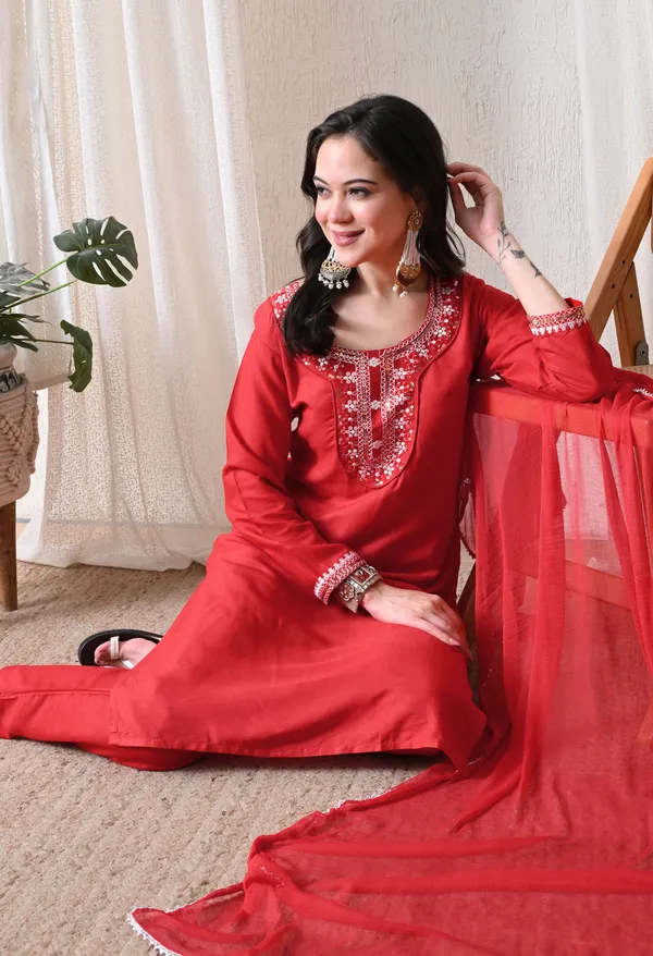 Red_Embroidered_Straight_Kurta_for_Women