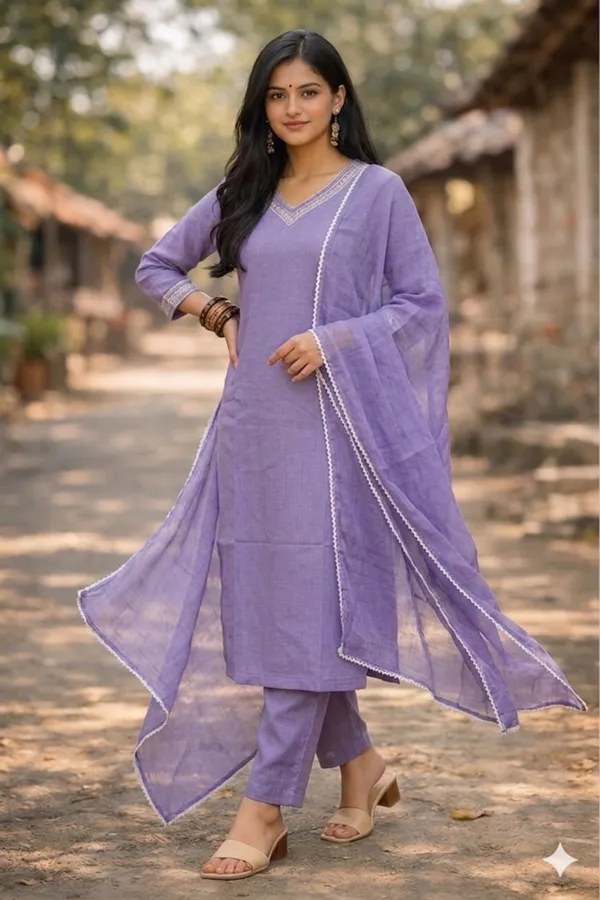 Lavender_Embroidered_Straight_Kurta_Set_for_Women