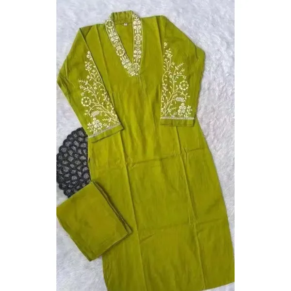 Green_Printed_Straight_Kurta_Pant_Set_for_Women