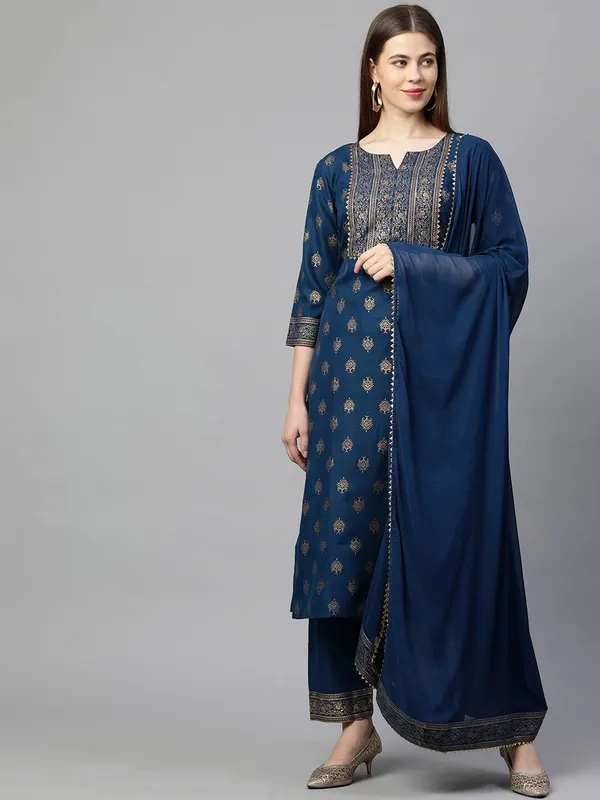 Blue_Printed_Straight_Kurta_Set_With_Dupatta_for_Women