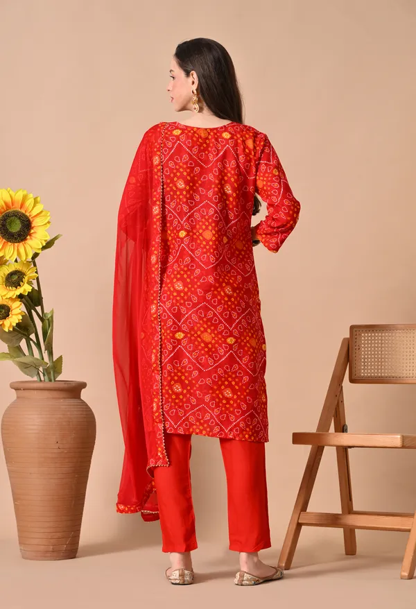 Red_Printed_Kurta_Set_With_Dupatta_For_Women