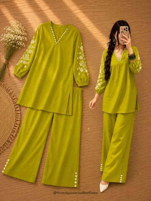 Green_Embroidered_Kurta_Pant_Set_for_Women