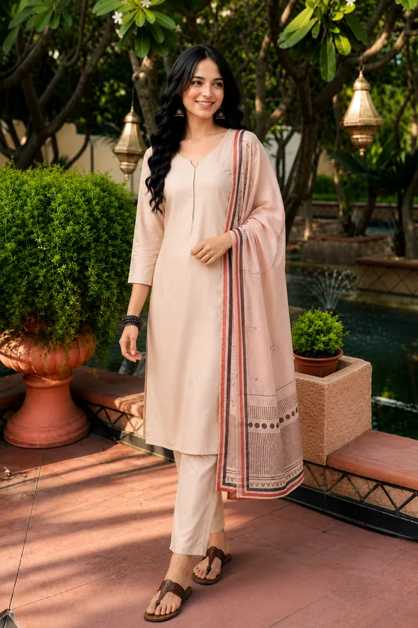 Peach_Straight_Kurta_Set_for_Women
