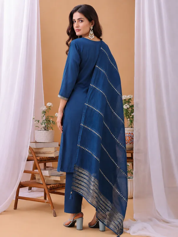 Blue_Embroidered_Straight_Kurta_Set_for_Women
