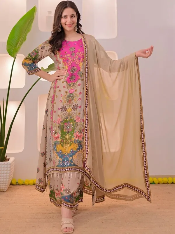 Beige_Printed_Straight_Kurta_Set_for_Women