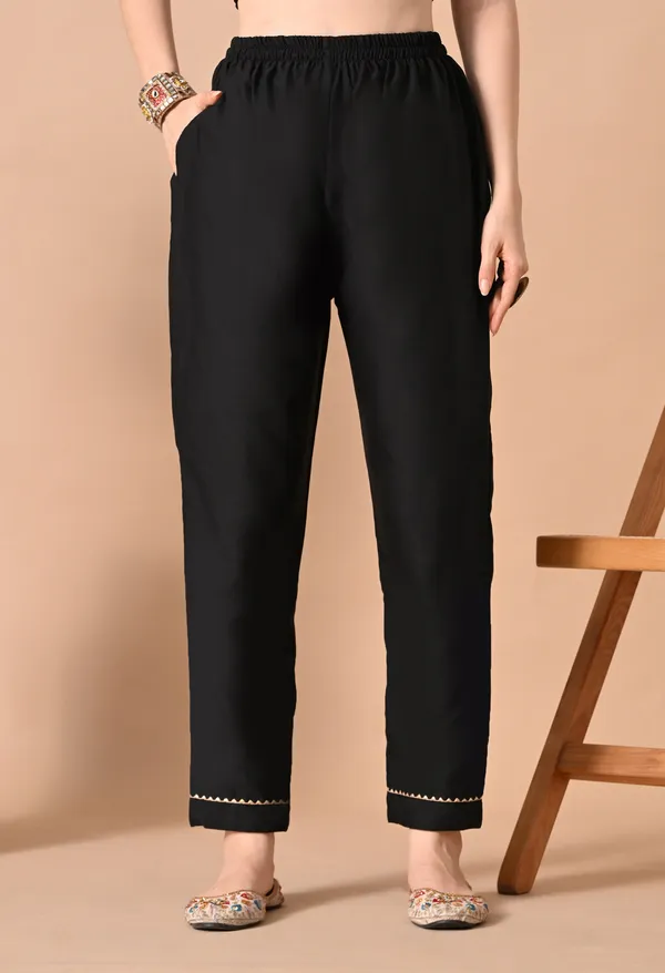 Black_Embroidered_Straight_Kurta_Set_For_Women