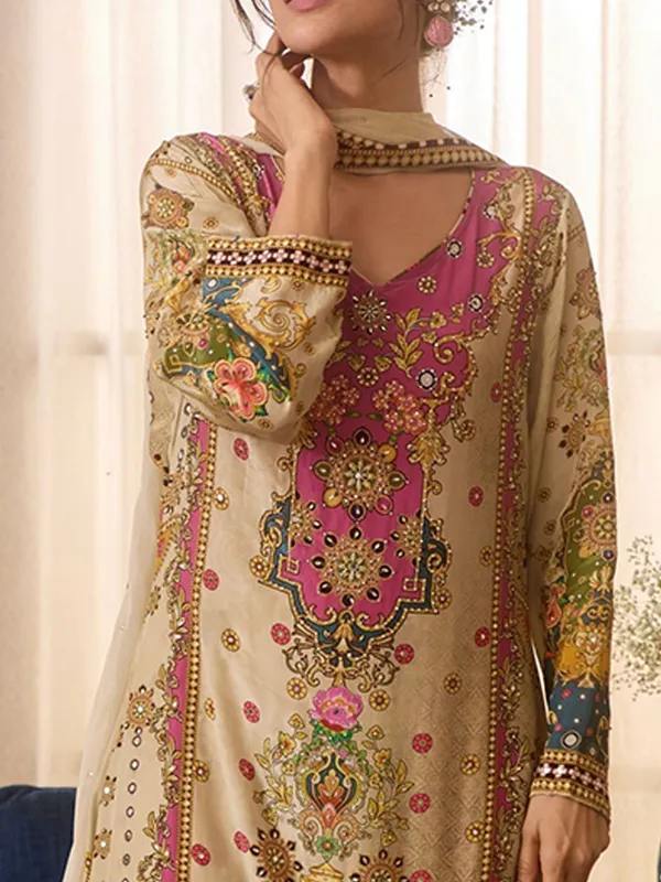 Beige_Printed_Straight_Kurta_Set_for_Women