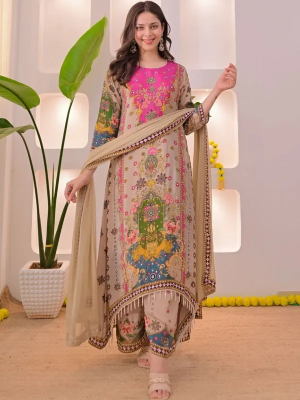 Beige_Printed_Straight_Kurta_Set_for_Women