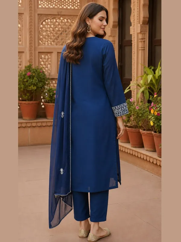 Blue_Embroidered_Straight_Kurta_Set_for_Women