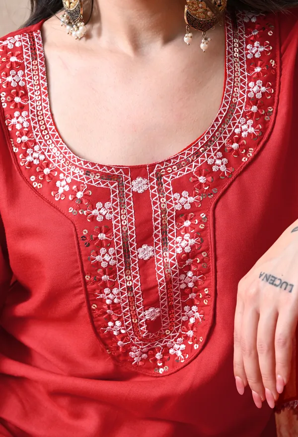 Red_Embroidered_Straight_Kurta_for_Women