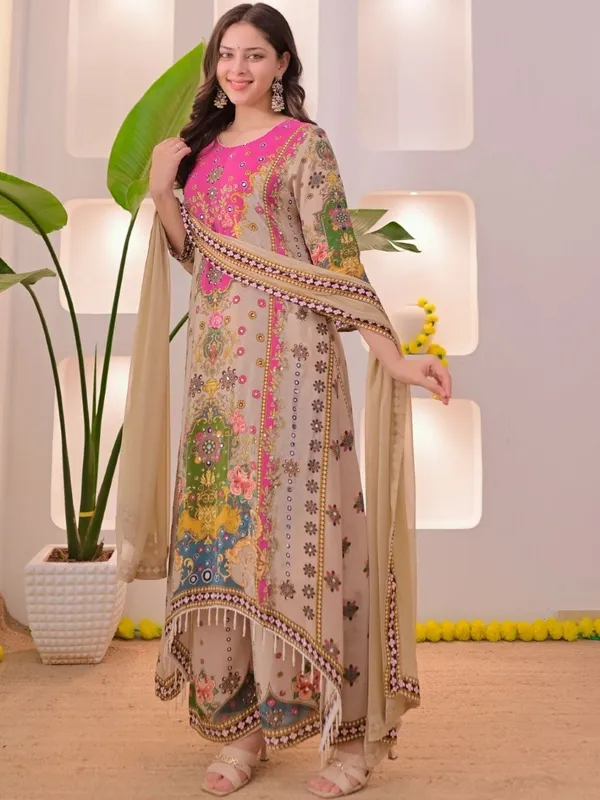 Beige_Printed_Straight_Kurta_Set_for_Women
