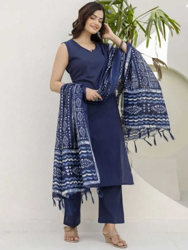Navy_Blue_Printed_Kurta_Set_for_Women
