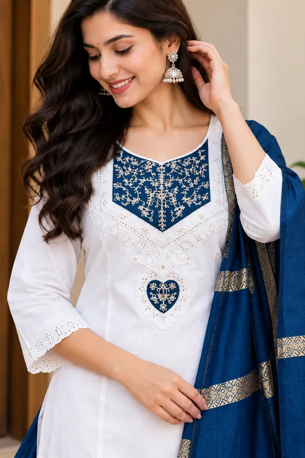 White_Embroidered_Straight_Kurta_Set_for_Women