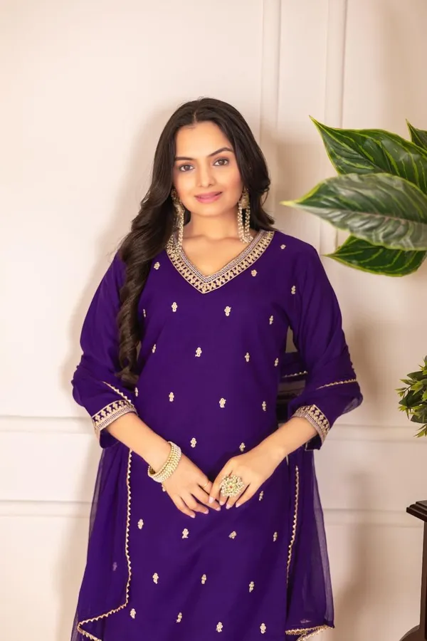 Purple_Embroidered_Straight_Kurta_Set_For_Women