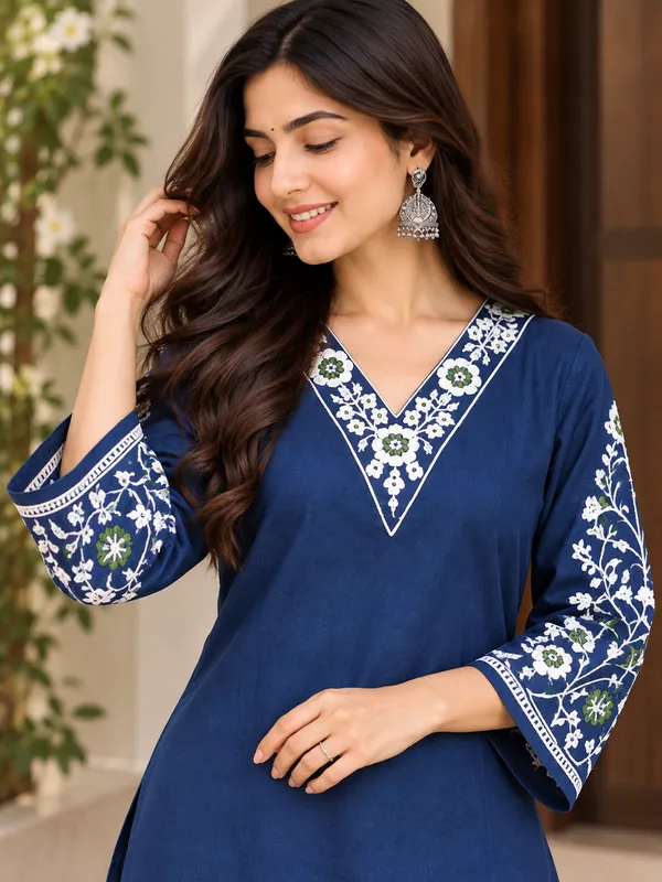 Blue_Straight_Kurta_Set_for_Women