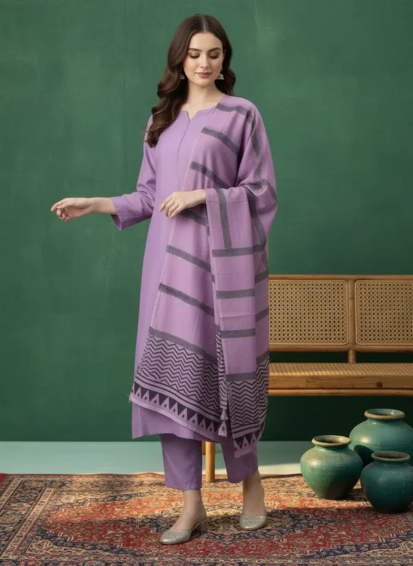 Lavender_Straight_Kurta_Set_For_Women