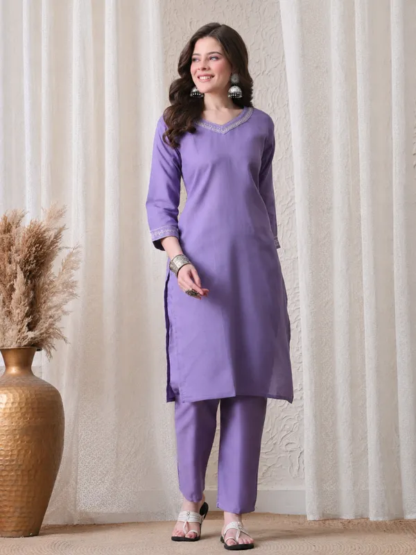 Purple_Embroidered_Straight_Kurta_Set_for_Women