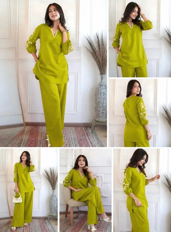Green_Embroidered_Kurta_Pant_Set_for_Women