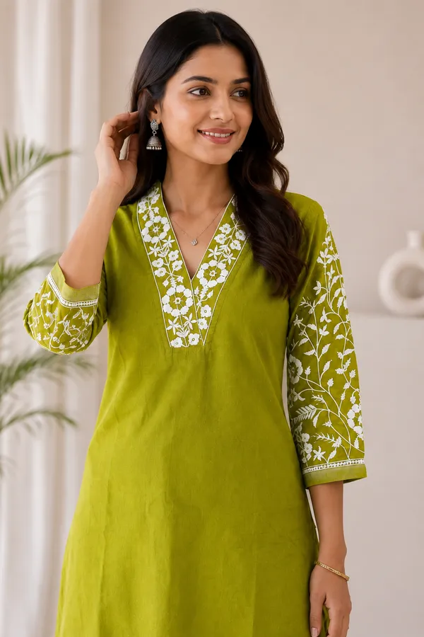 Green_Printed_Straight_Kurta_Pant_Set_for_Women