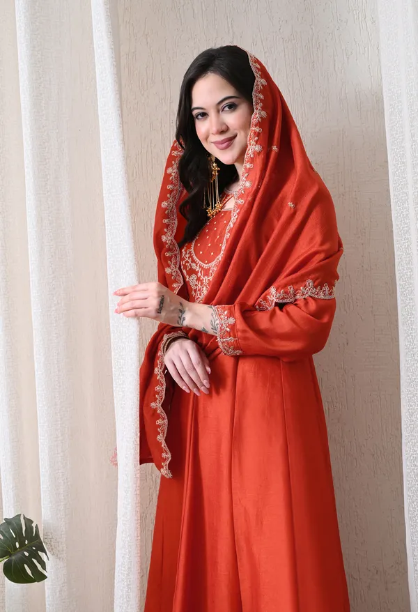 Red_Embroidered_Anarkali_Kurta_Set_For_Women
