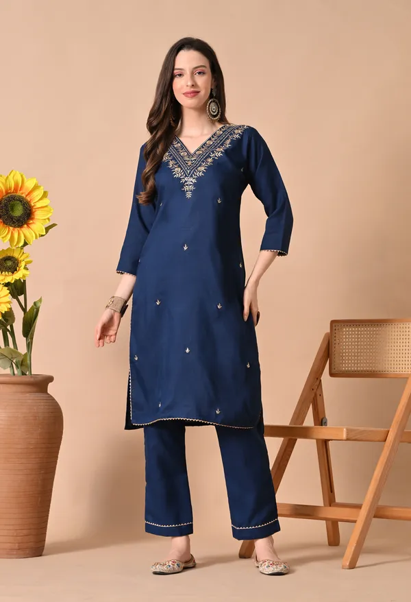 Navy_Blue_Embroidered_Kurta_Set_for_Women