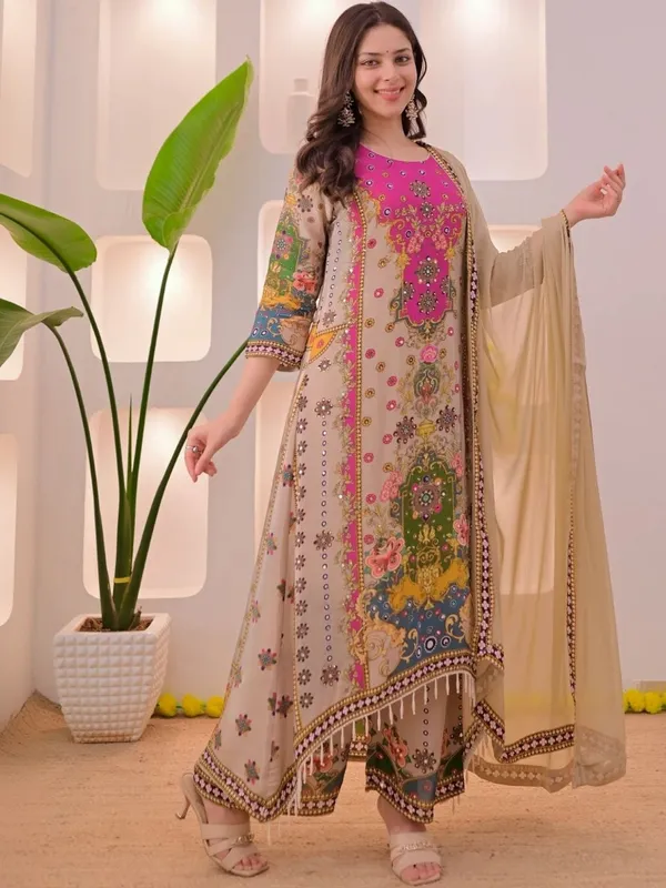 Beige_Printed_Straight_Kurta_Set_for_Women