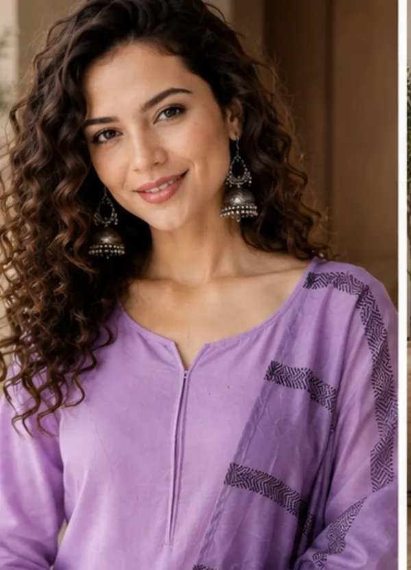 Lavender_Straight_Kurta_Set_For_Women
