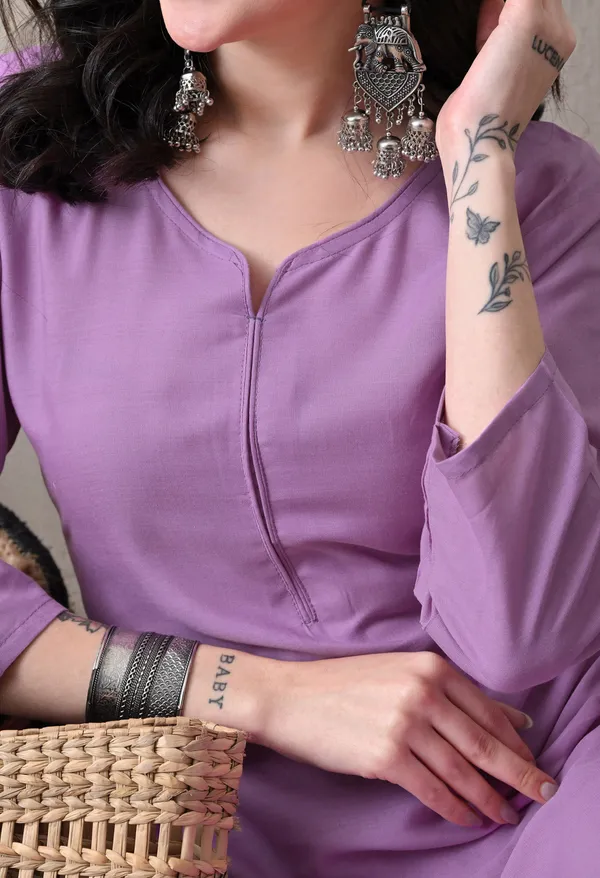 Lavender_Straight_Kurta_Set_For_Women