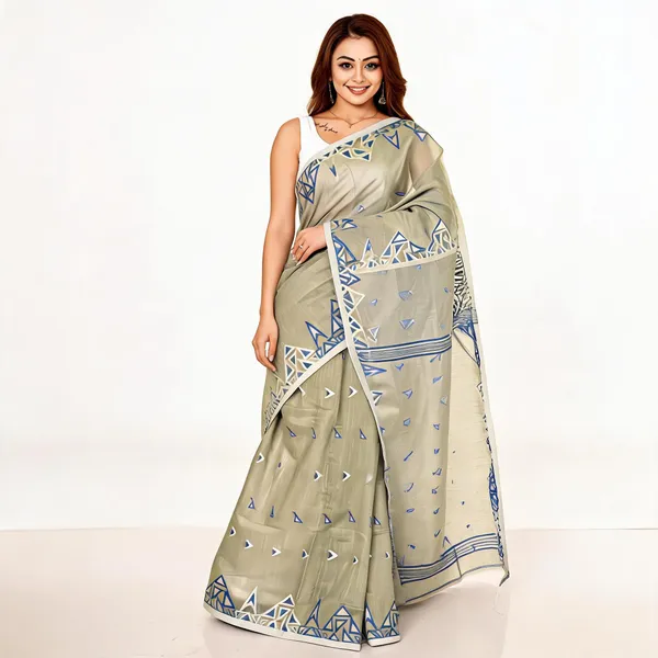 Grey_Geometric_Print_Saree_for_Women