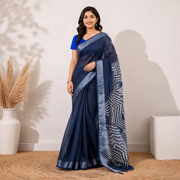 Blue_Chiffon_Printed_Saree_for_Women