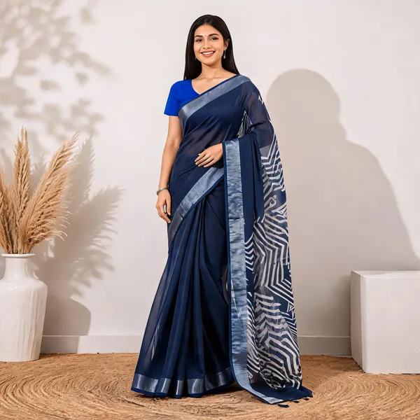 Blue_Chiffon_Printed_Saree_for_Women