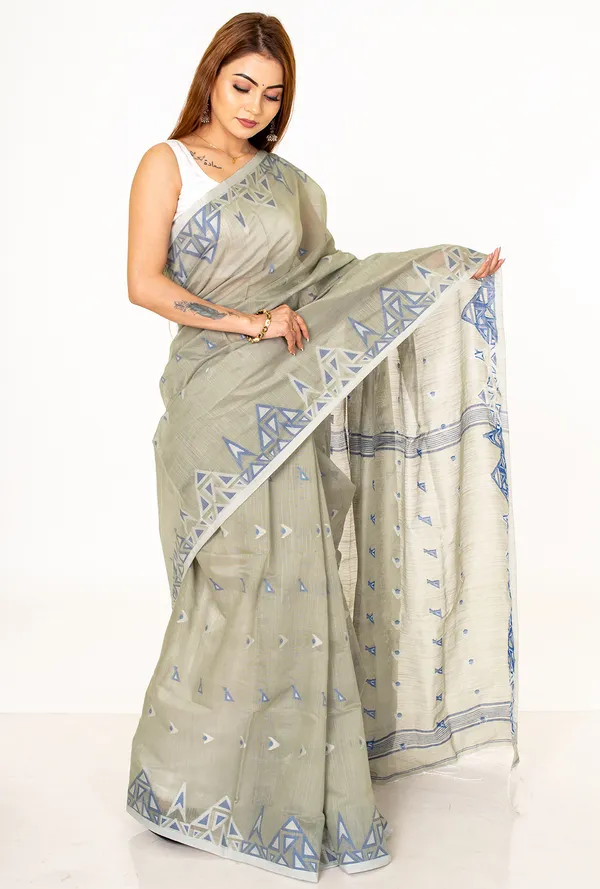 Grey_Geometric_Print_Saree_for_Women
